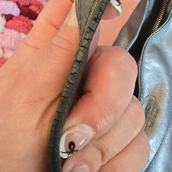 Coach Zoe Large Graphite Hobo with Convertible Crossbody Strap (14706) - Picture 8 of 8